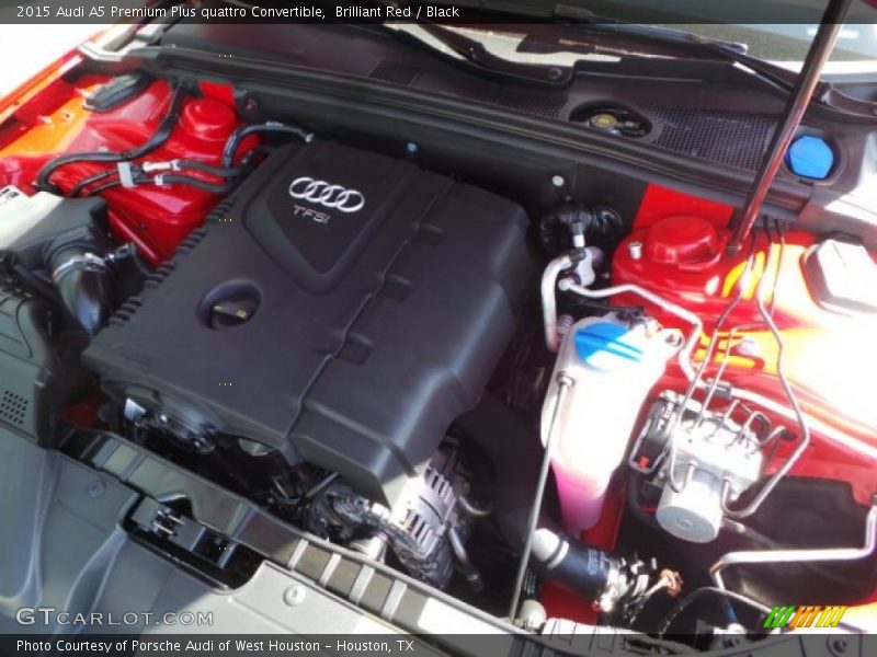 Brilliant Red / Black 2015 Audi A5 Premium Plus quattro Convertible