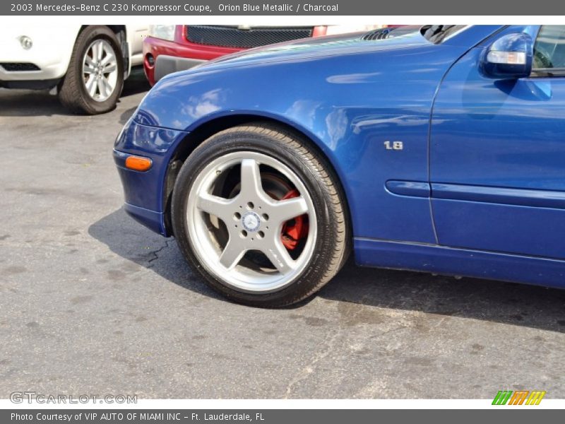 Orion Blue Metallic / Charcoal 2003 Mercedes-Benz C 230 Kompressor Coupe