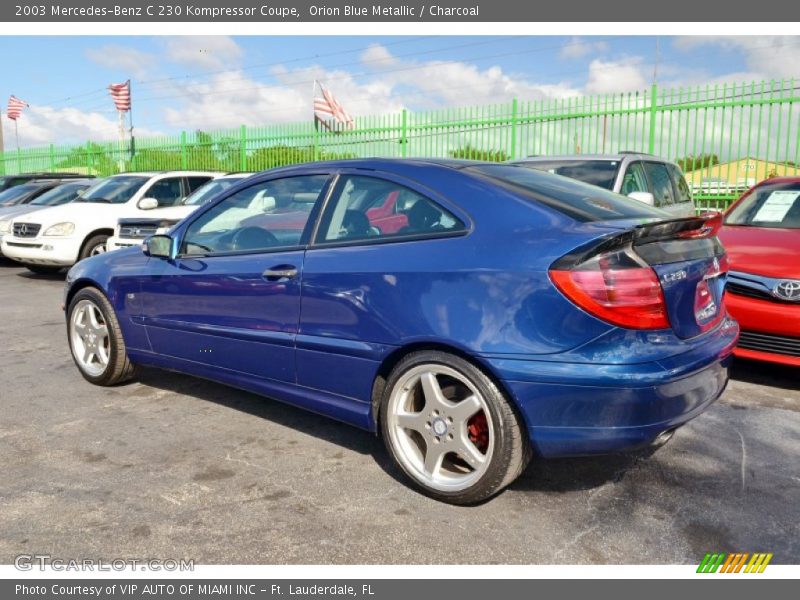 Orion Blue Metallic / Charcoal 2003 Mercedes-Benz C 230 Kompressor Coupe