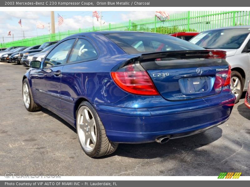 Orion Blue Metallic / Charcoal 2003 Mercedes-Benz C 230 Kompressor Coupe