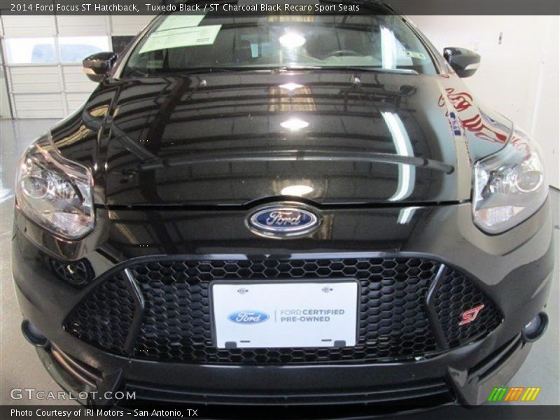 Tuxedo Black / ST Charcoal Black Recaro Sport Seats 2014 Ford Focus ST Hatchback