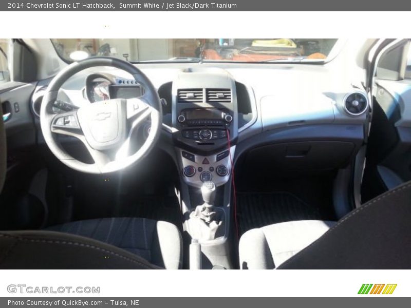 Summit White / Jet Black/Dark Titanium 2014 Chevrolet Sonic LT Hatchback