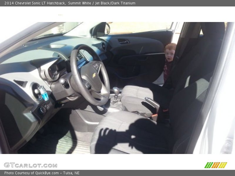 Summit White / Jet Black/Dark Titanium 2014 Chevrolet Sonic LT Hatchback