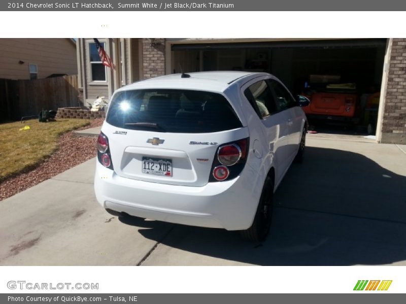 Summit White / Jet Black/Dark Titanium 2014 Chevrolet Sonic LT Hatchback