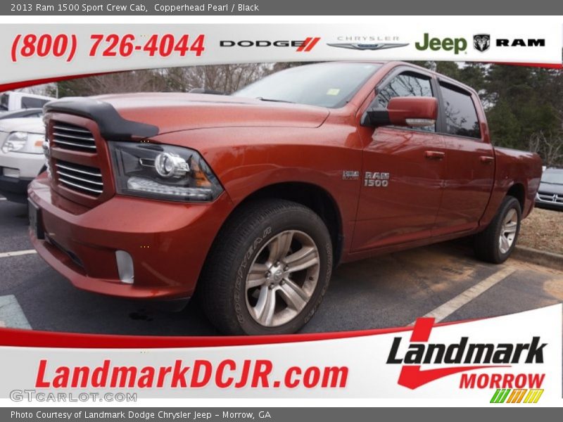 Copperhead Pearl / Black 2013 Ram 1500 Sport Crew Cab