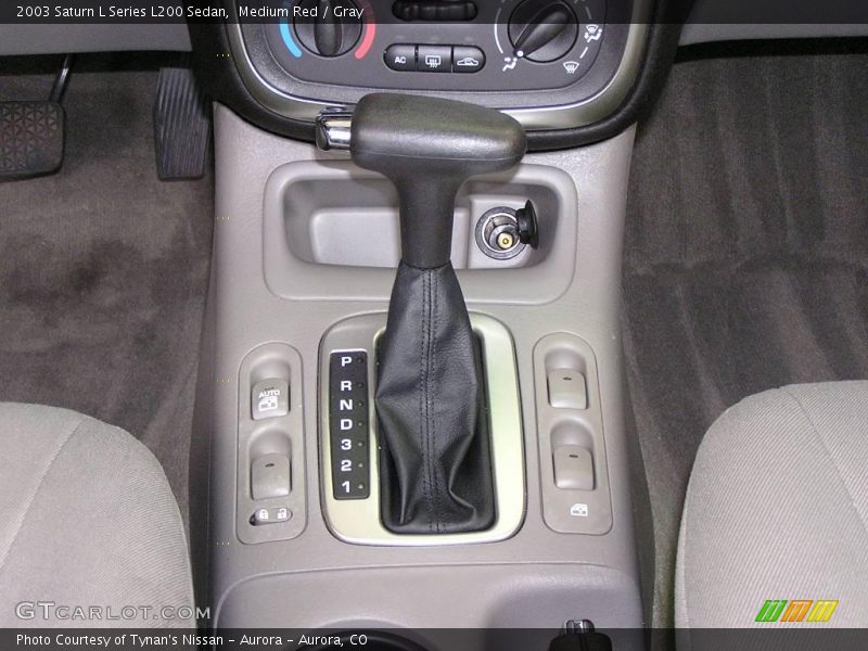 Medium Red / Gray 2003 Saturn L Series L200 Sedan