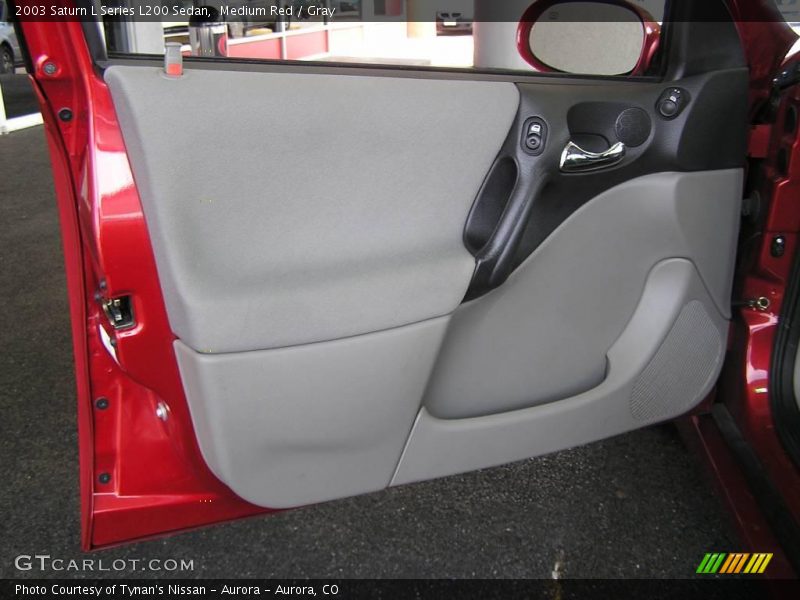 Medium Red / Gray 2003 Saturn L Series L200 Sedan