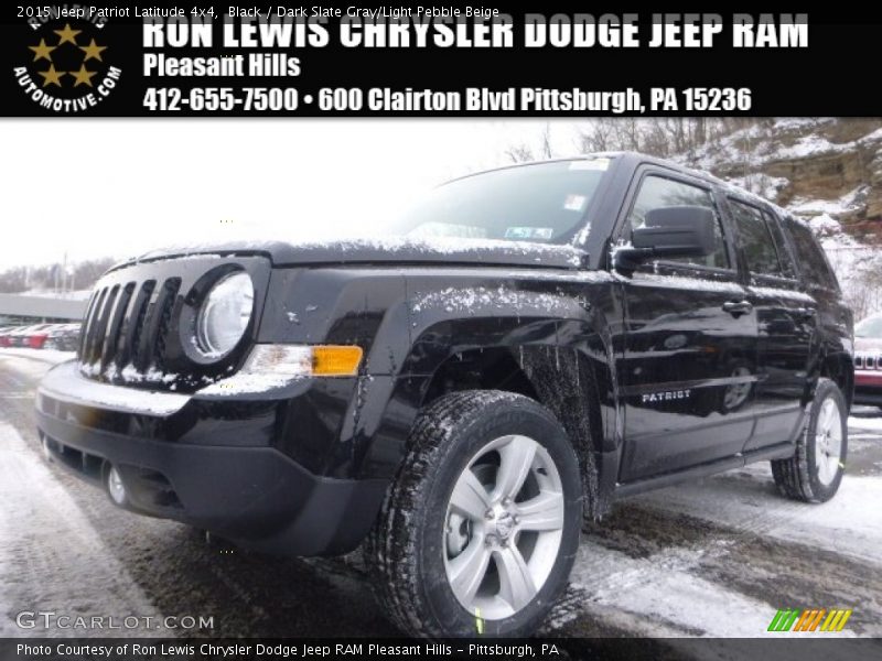 Black / Dark Slate Gray/Light Pebble Beige 2015 Jeep Patriot Latitude 4x4