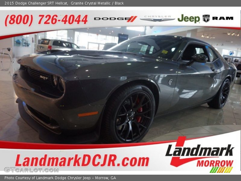 Granite Crystal Metallic / Black 2015 Dodge Challenger SRT Hellcat