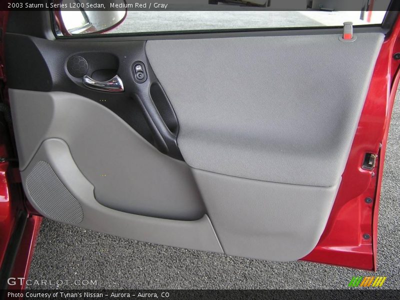 Medium Red / Gray 2003 Saturn L Series L200 Sedan