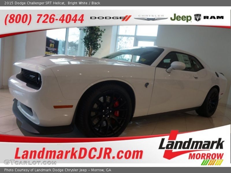 Bright White / Black 2015 Dodge Challenger SRT Hellcat