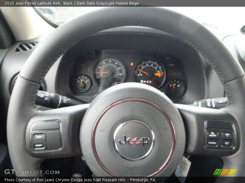Black / Dark Slate Gray/Light Pebble Beige 2015 Jeep Patriot Latitude 4x4
