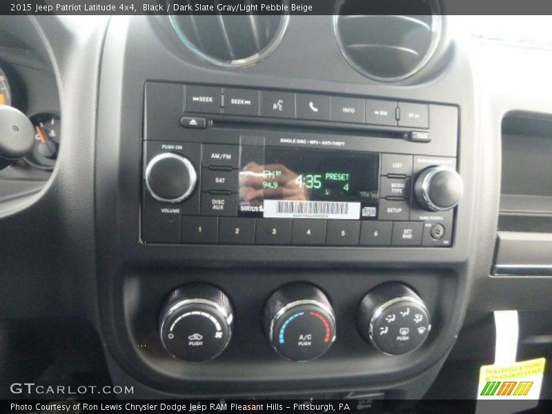 Black / Dark Slate Gray/Light Pebble Beige 2015 Jeep Patriot Latitude 4x4