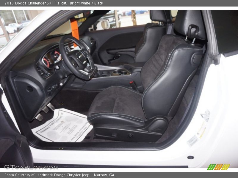Bright White / Black 2015 Dodge Challenger SRT Hellcat