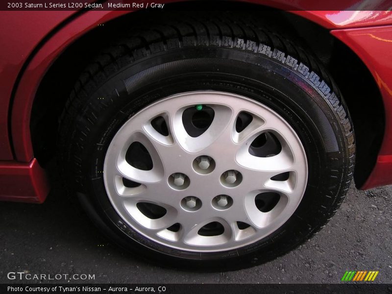 Medium Red / Gray 2003 Saturn L Series L200 Sedan