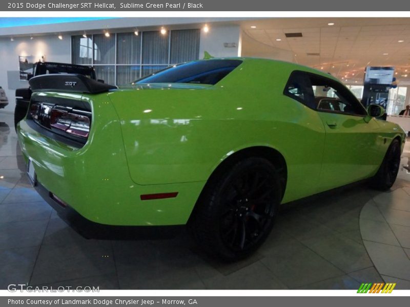Sublime Green Pearl / Black 2015 Dodge Challenger SRT Hellcat