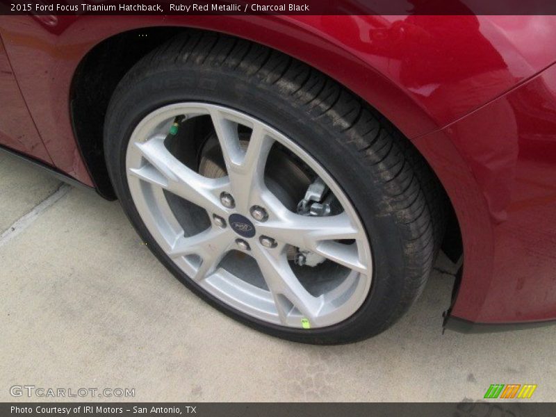 Ruby Red Metallic / Charcoal Black 2015 Ford Focus Titanium Hatchback