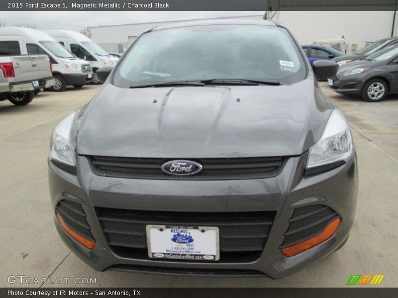 Magnetic Metallic / Charcoal Black 2015 Ford Escape S