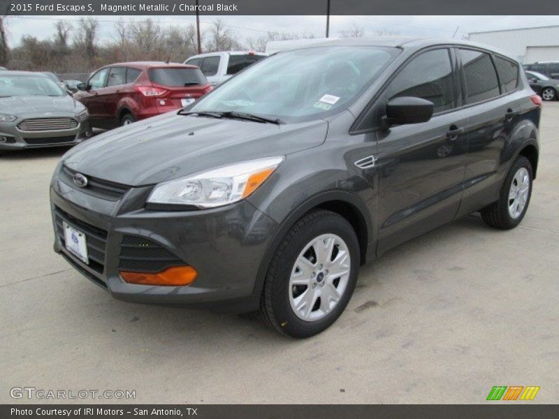 Magnetic Metallic / Charcoal Black 2015 Ford Escape S