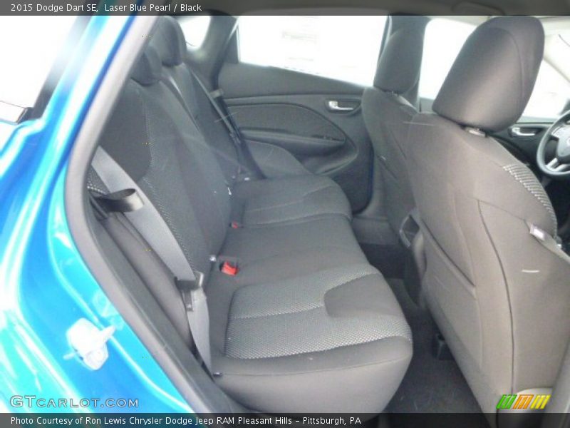 Laser Blue Pearl / Black 2015 Dodge Dart SE