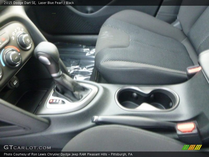 Laser Blue Pearl / Black 2015 Dodge Dart SE