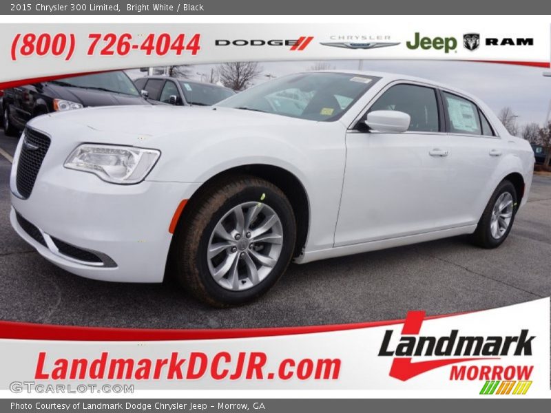 Bright White / Black 2015 Chrysler 300 Limited