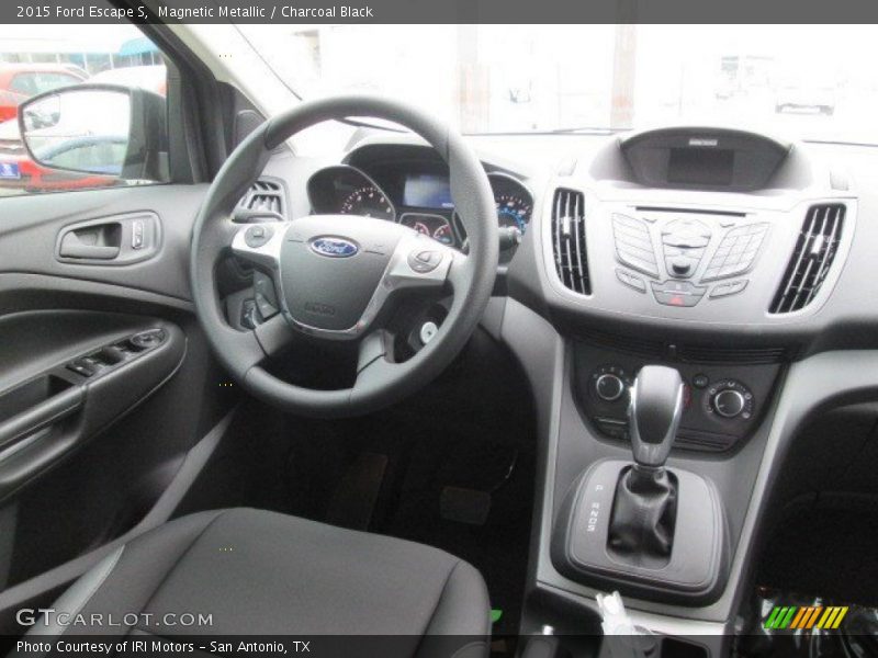 Magnetic Metallic / Charcoal Black 2015 Ford Escape S