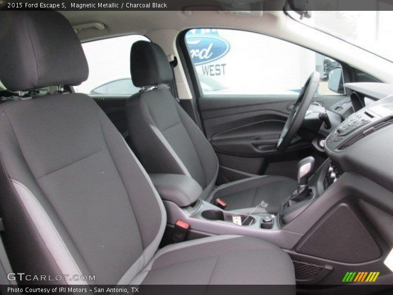 Magnetic Metallic / Charcoal Black 2015 Ford Escape S