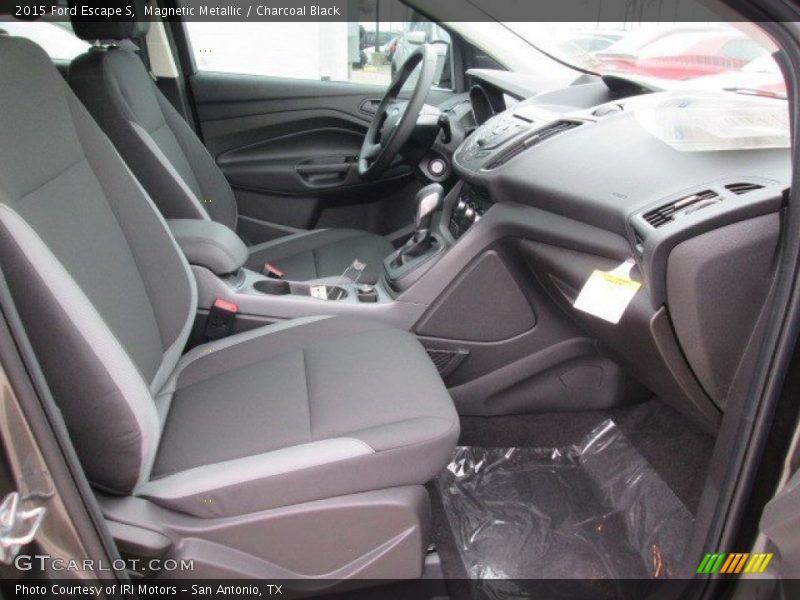 Magnetic Metallic / Charcoal Black 2015 Ford Escape S