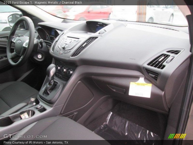 Magnetic Metallic / Charcoal Black 2015 Ford Escape S