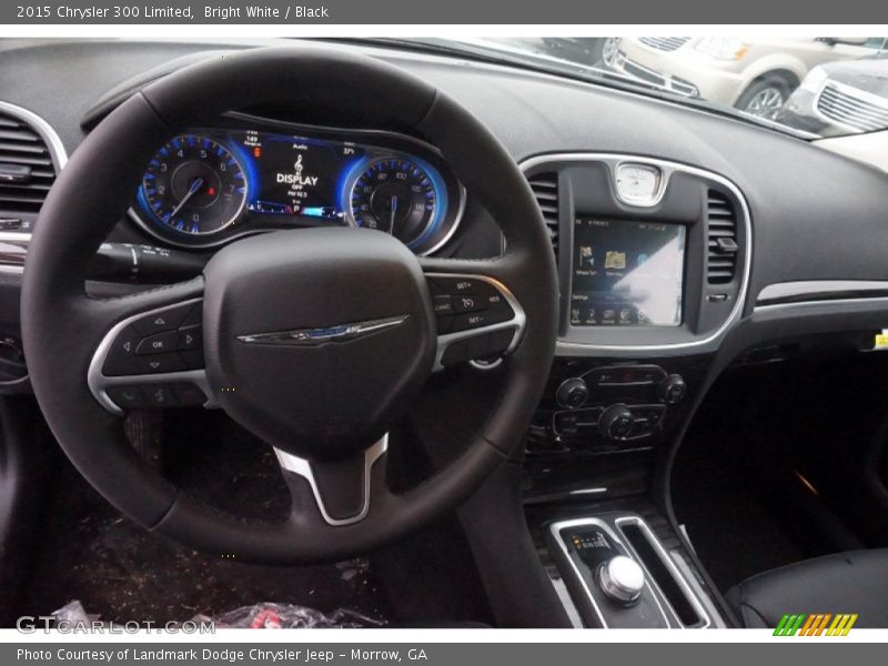 Bright White / Black 2015 Chrysler 300 Limited