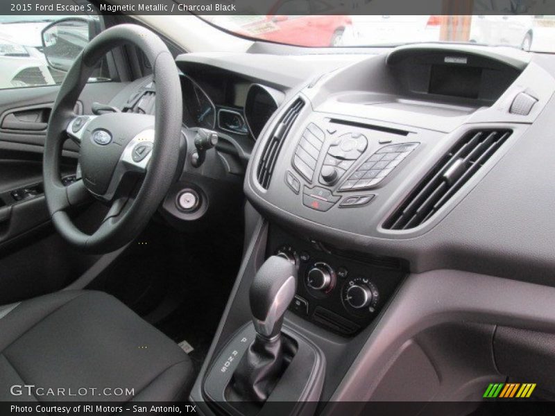 Magnetic Metallic / Charcoal Black 2015 Ford Escape S