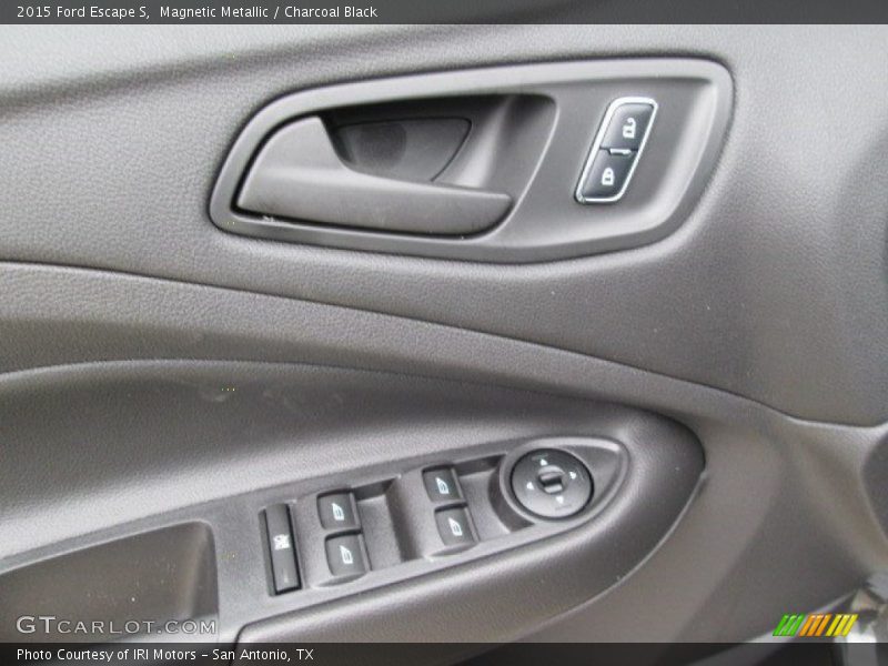 Magnetic Metallic / Charcoal Black 2015 Ford Escape S