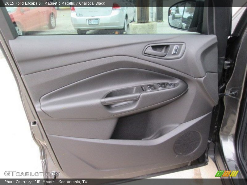 Magnetic Metallic / Charcoal Black 2015 Ford Escape S