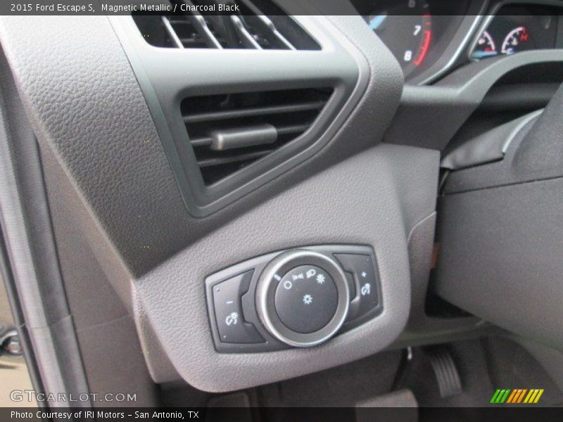 Magnetic Metallic / Charcoal Black 2015 Ford Escape S