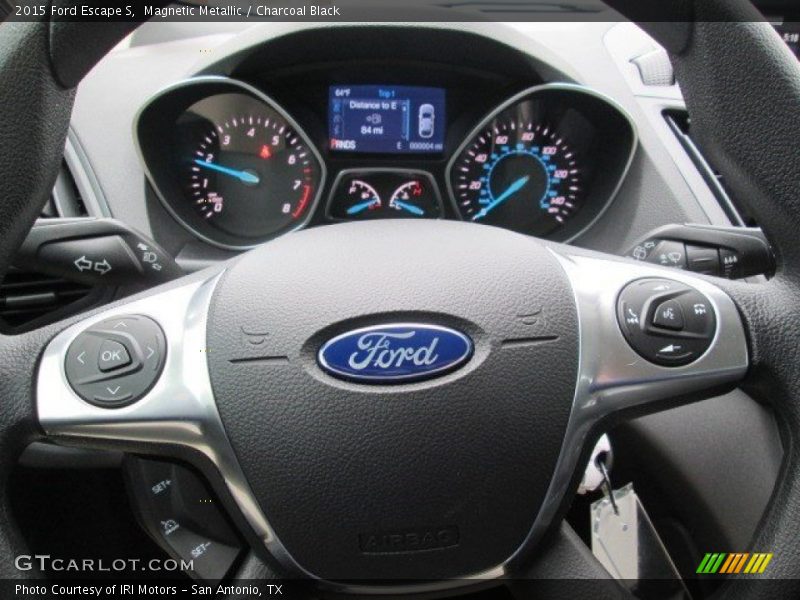 Magnetic Metallic / Charcoal Black 2015 Ford Escape S