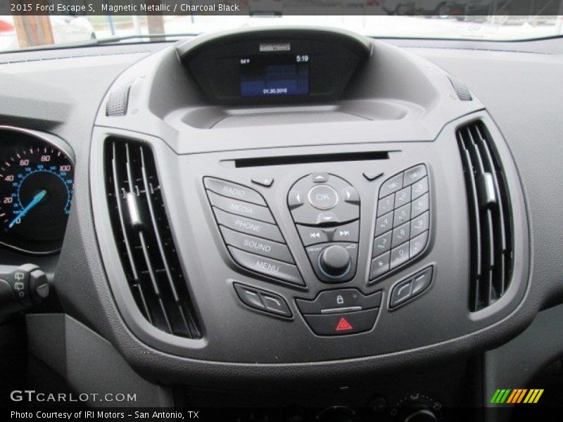 Magnetic Metallic / Charcoal Black 2015 Ford Escape S