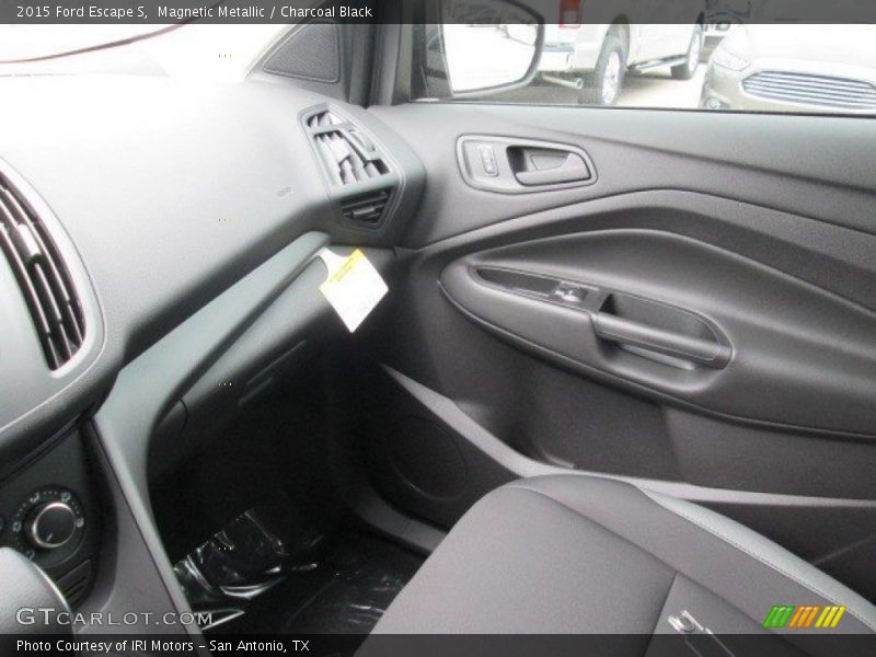 Magnetic Metallic / Charcoal Black 2015 Ford Escape S