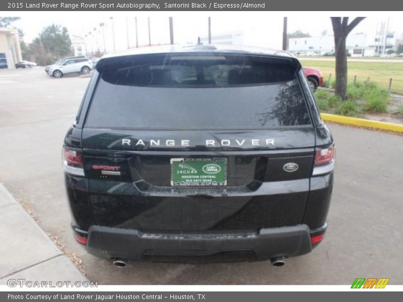 Santorini Black / Espresso/Almond 2015 Land Rover Range Rover Sport Autobiography