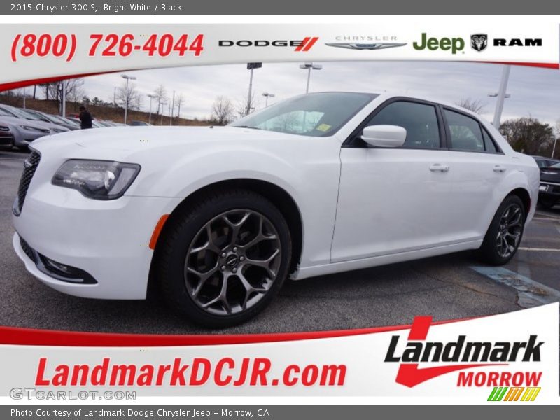 Bright White / Black 2015 Chrysler 300 S