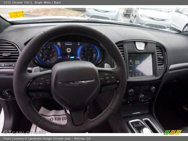 Bright White / Black 2015 Chrysler 300 S