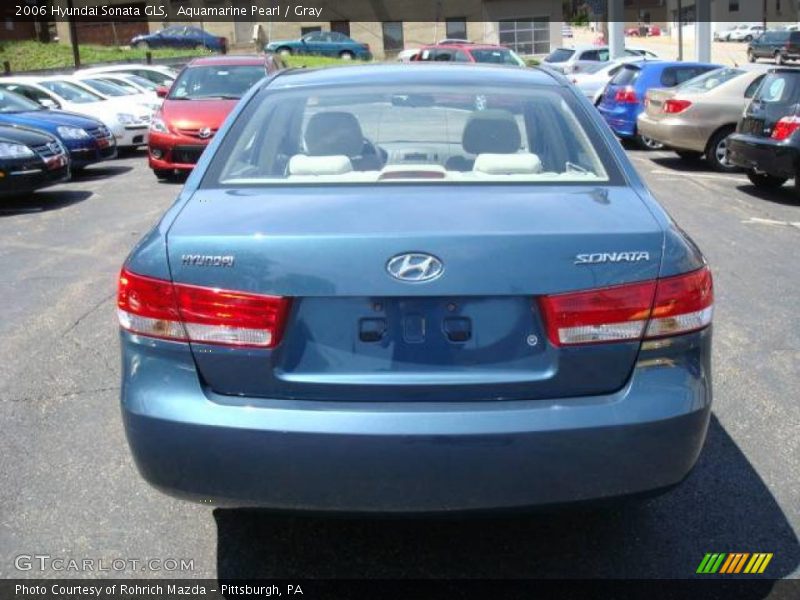 Aquamarine Pearl / Gray 2006 Hyundai Sonata GLS