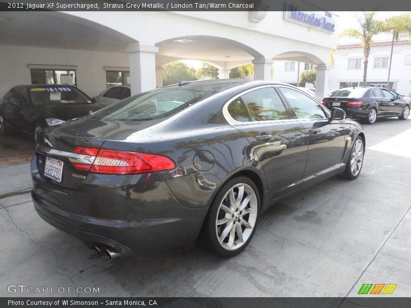 Stratus Grey Metallic / London Tan/Warm Charcoal 2012 Jaguar XF Supercharged