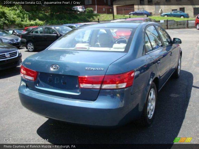 Aquamarine Pearl / Gray 2006 Hyundai Sonata GLS
