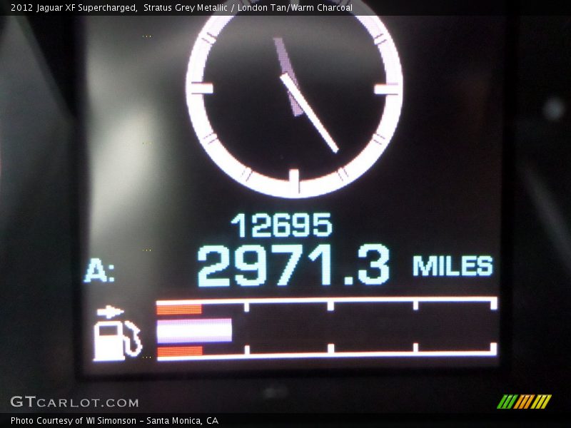 Stratus Grey Metallic / London Tan/Warm Charcoal 2012 Jaguar XF Supercharged