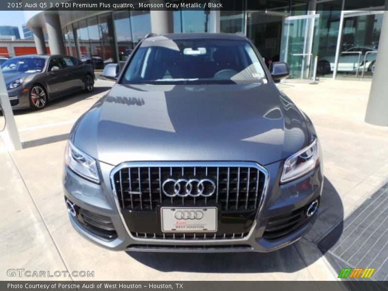 Monsoon Gray Metallic / Black 2015 Audi Q5 3.0 TDI Premium Plus quattro