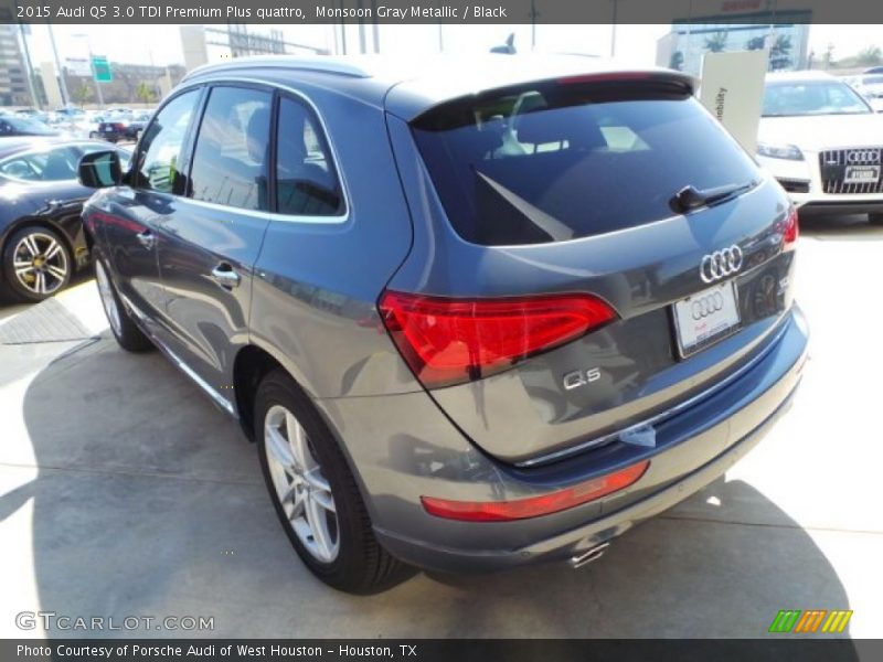 Monsoon Gray Metallic / Black 2015 Audi Q5 3.0 TDI Premium Plus quattro