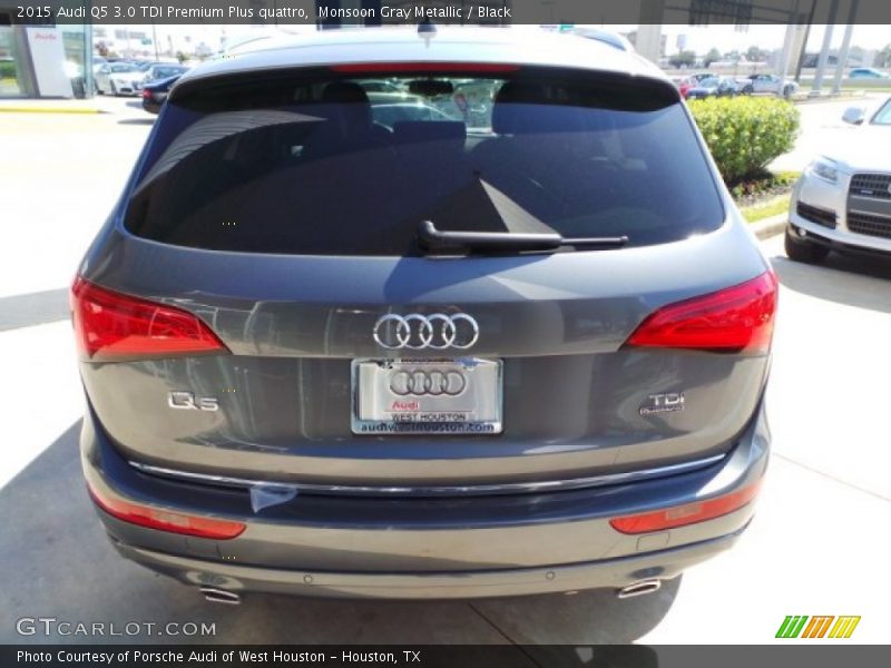 Monsoon Gray Metallic / Black 2015 Audi Q5 3.0 TDI Premium Plus quattro