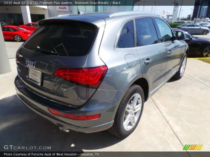 Monsoon Gray Metallic / Black 2015 Audi Q5 3.0 TDI Premium Plus quattro