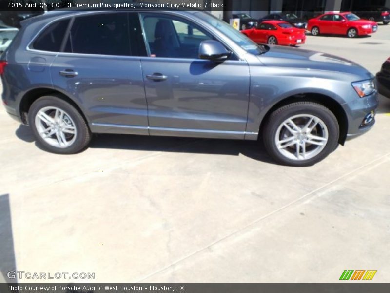 Monsoon Gray Metallic / Black 2015 Audi Q5 3.0 TDI Premium Plus quattro